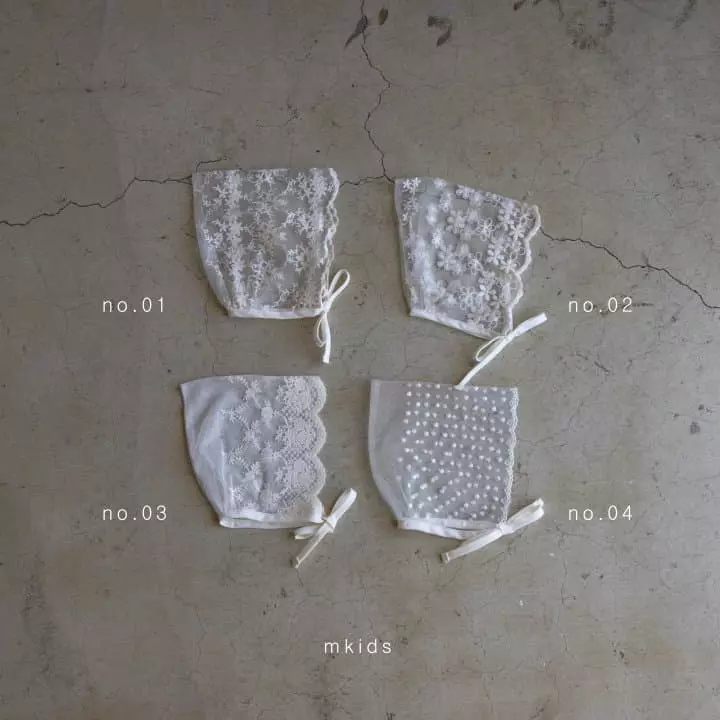 Mkids - Korean Baby Fashion - #babyfever - Elle Lace Bonnet - 3