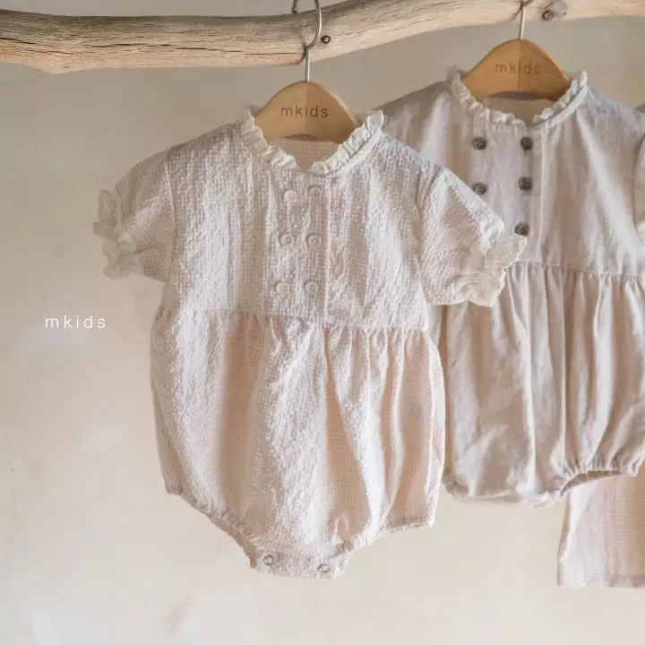 Mkids - Korean Baby Fashion - #babygirlfashion - Double Lace Bodysuit - 5