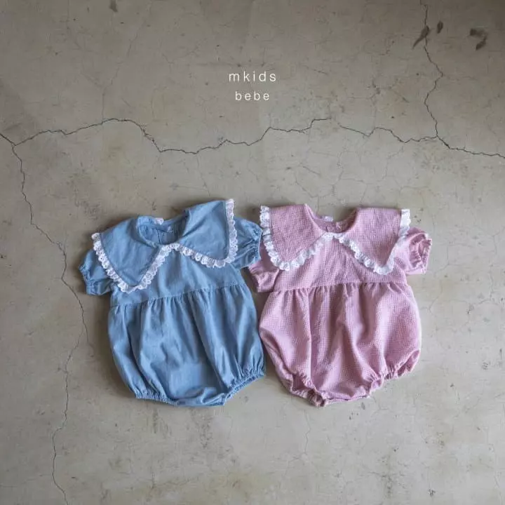 Mkids - Korean Baby Fashion - #babylifestyle - Frill Collar Bodysuit - 10