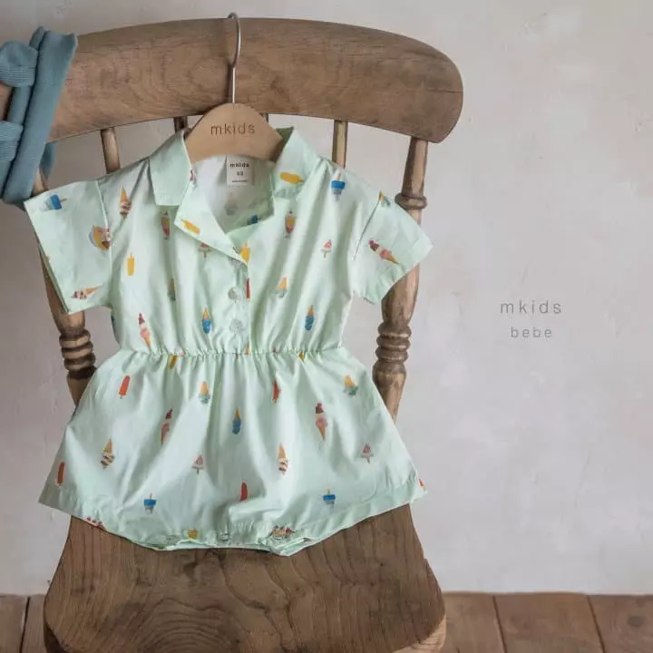 Mkids - Korean Baby Fashion - #babyootd - Cream Bodysuit - 4
