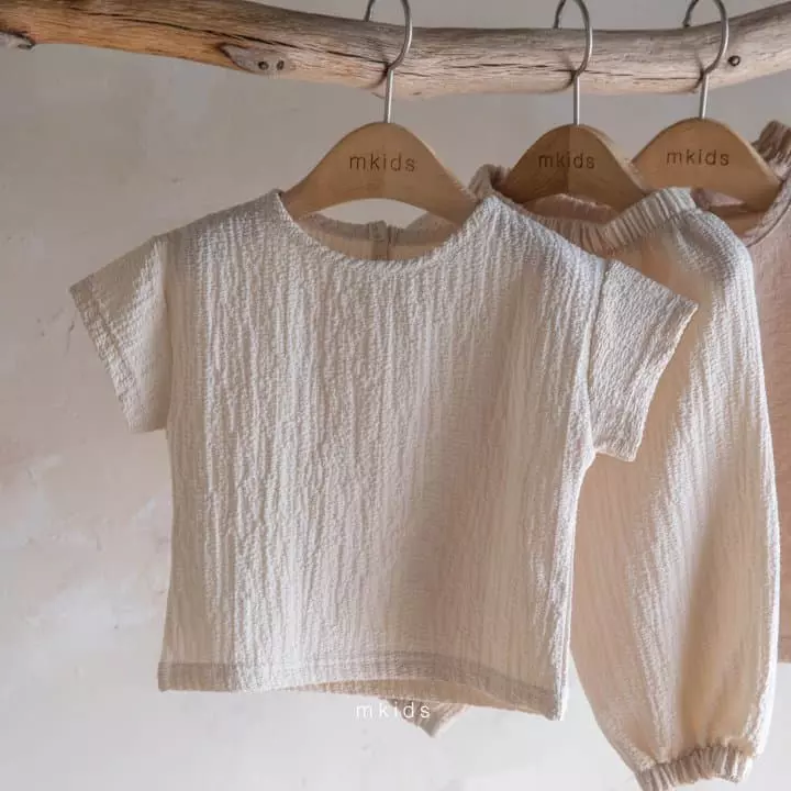Mkids - Korean Baby Fashion - #babyoutfit - Summer Top Bottom Set