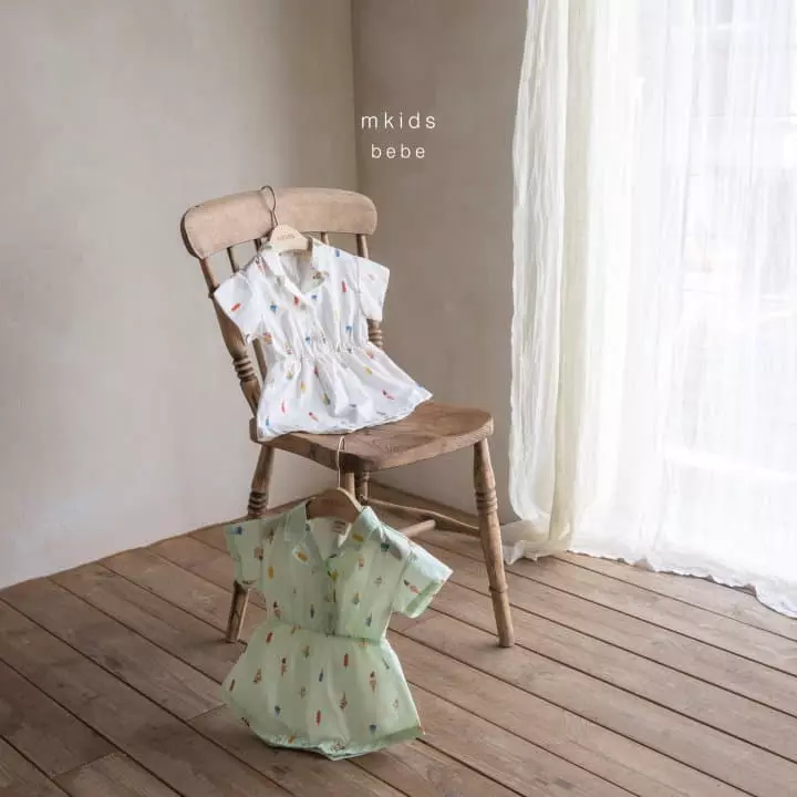 Mkids - Korean Baby Fashion - #onlinebabyboutique - Cream Bodysuit - 7