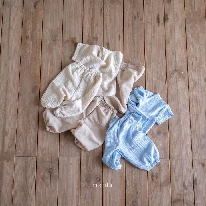 Mkids - Korean Baby Fashion - #onlinebabyboutique - Summer Top Bottom Set - 4