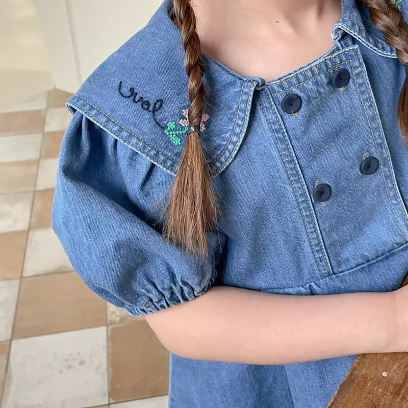 Momo Ann - Korean Children Fashion - #Kfashion4kids - Denim One-piece - 12