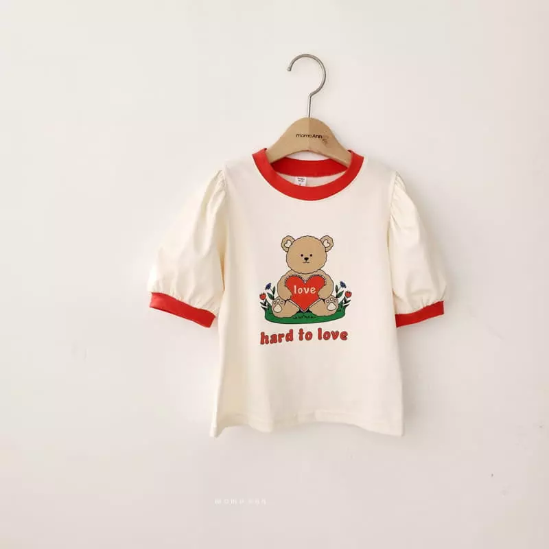 Momo Ann - Korean Children Fashion - #Kfashion4kids - Heart Bear Tee - 11