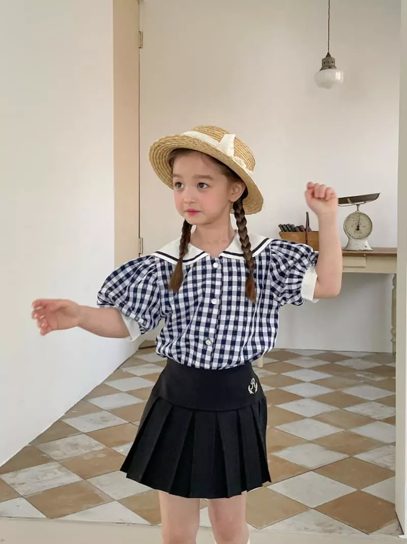 Momo Ann - Korean Children Fashion - #Kfashion4kids - Check Blouse - 5