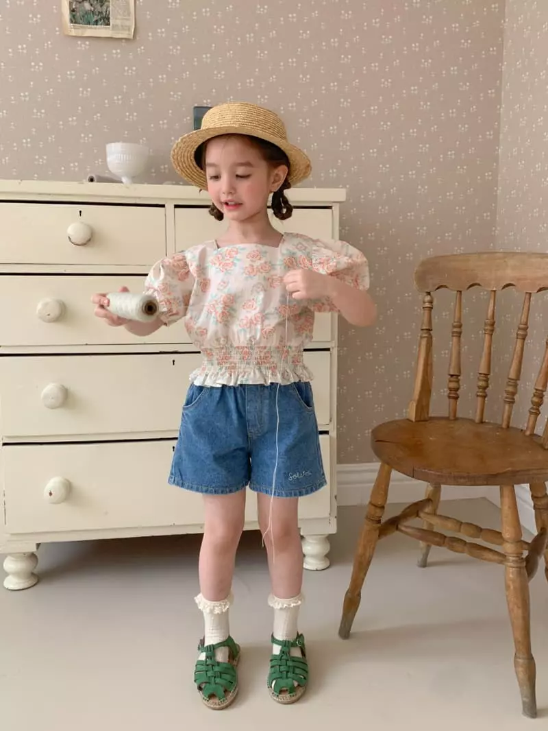 Momo Ann - Korean Children Fashion - #Kfashion4kids - Frill Denim Shorts - 7