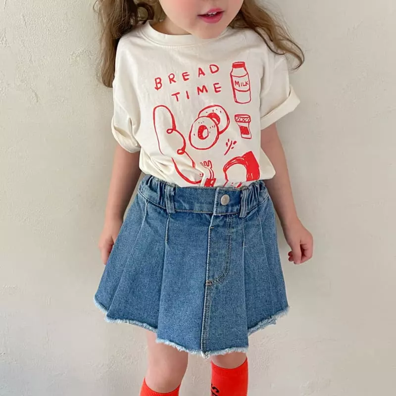 Momo Ann - Korean Children Fashion - #Kfashion4kids - Denim Skirt Pants - 6