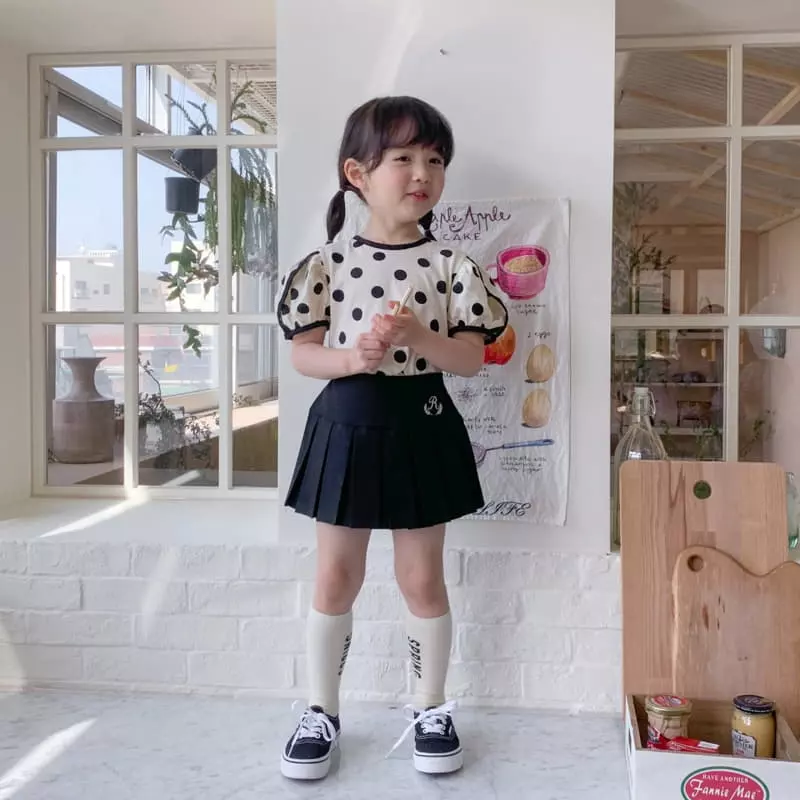 Momo Ann - Korean Children Fashion - #designkidswear - Black Wrinkle Skirt Pants - 3