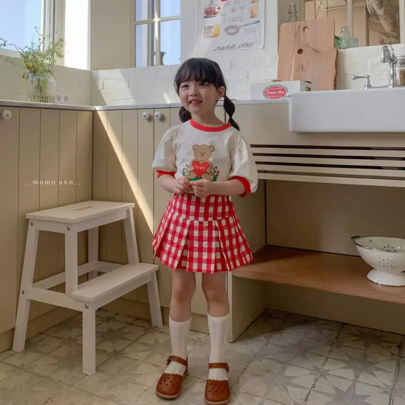 Momo Ann - Korean Children Fashion - #fashionkids - Heart Bear Tee - 7