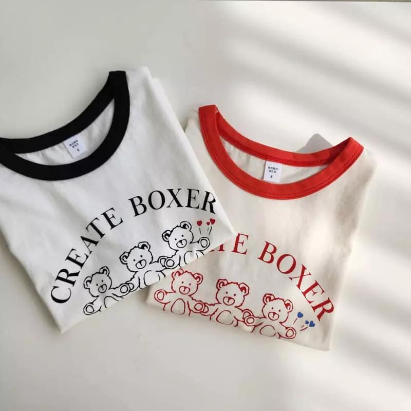 Momo Ann - Korean Children Fashion - #kidsshorts - Molly Bear Tee - 10