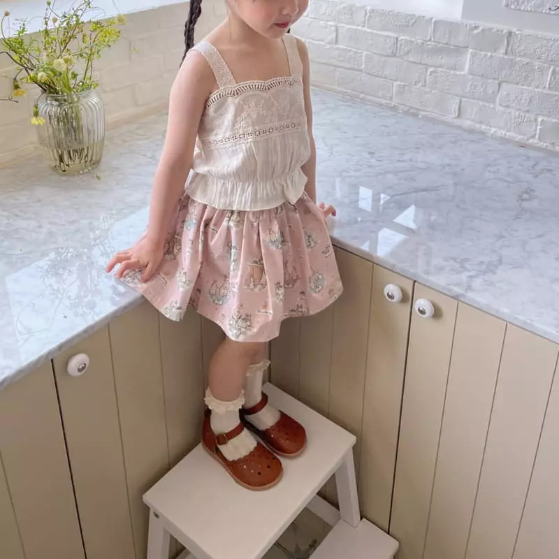 Momo Ann - Korean Children Fashion - #kidsshorts - Lace Sleeveless - 5