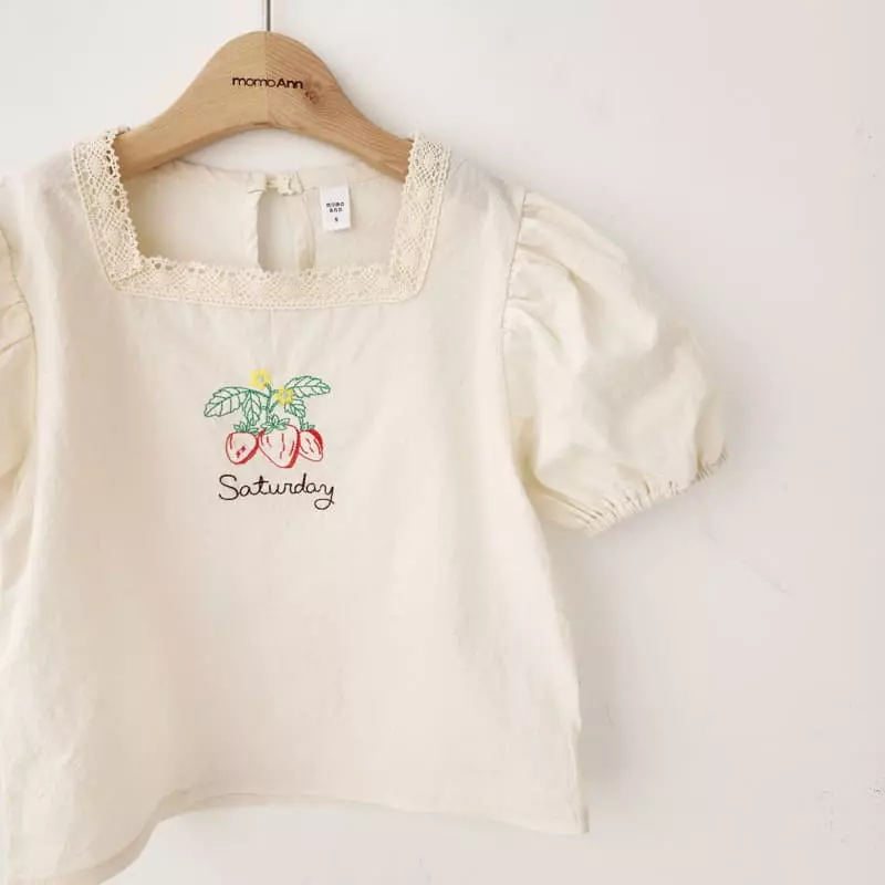 Momo Ann - Korean Children Fashion - #kidsshorts - Berry Blouse - 12