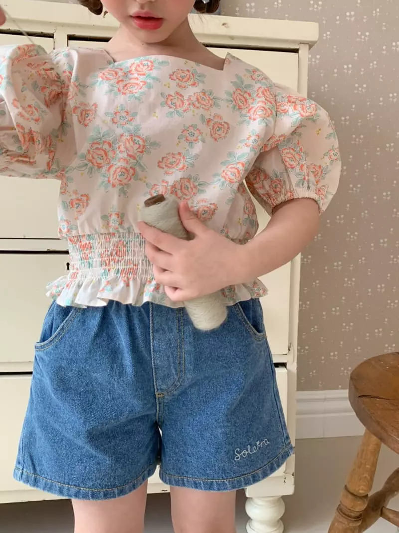 Momo Ann - Korean Children Fashion - #kidsstore - Frill Denim Shorts - 5