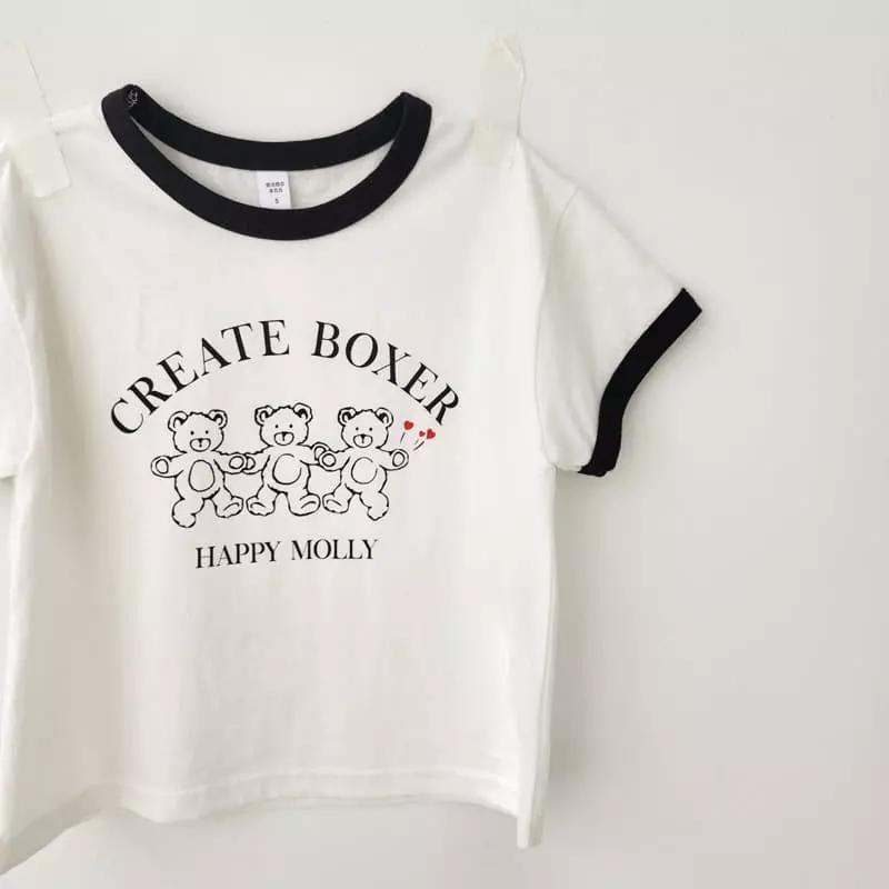Momo Ann - Korean Children Fashion - #kidzfashiontrend - Molly Bear Tee - 12