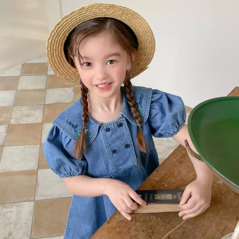Momo Ann - Korean Children Fashion - #kidzfashiontrend - Denim One-piece - 11