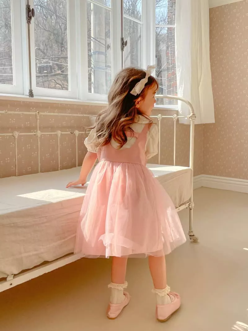 Momo Ann - Korean Children Fashion - #kidzfashiontrend - Mesh String One-piece - 6