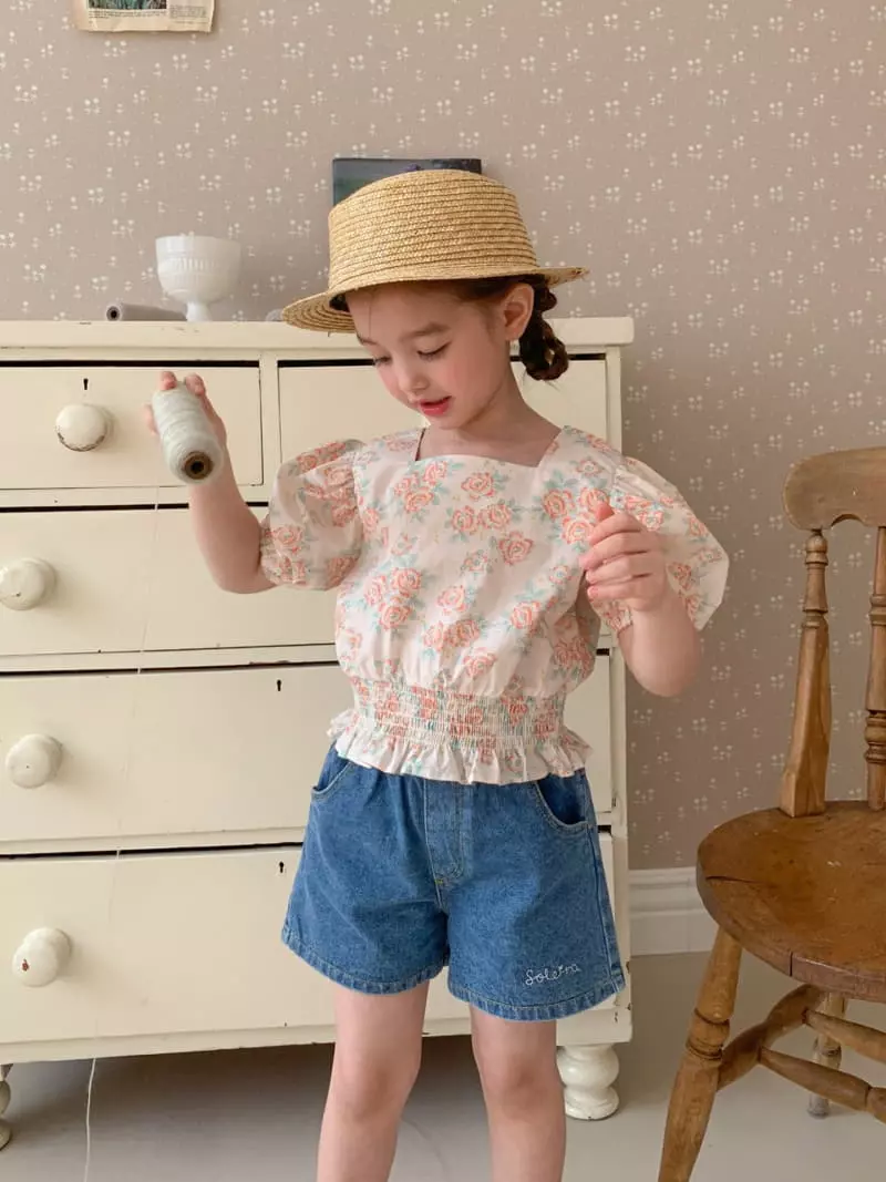 Momo Ann - Korean Children Fashion - #kidzfashiontrend - Frill Denim Shorts - 6