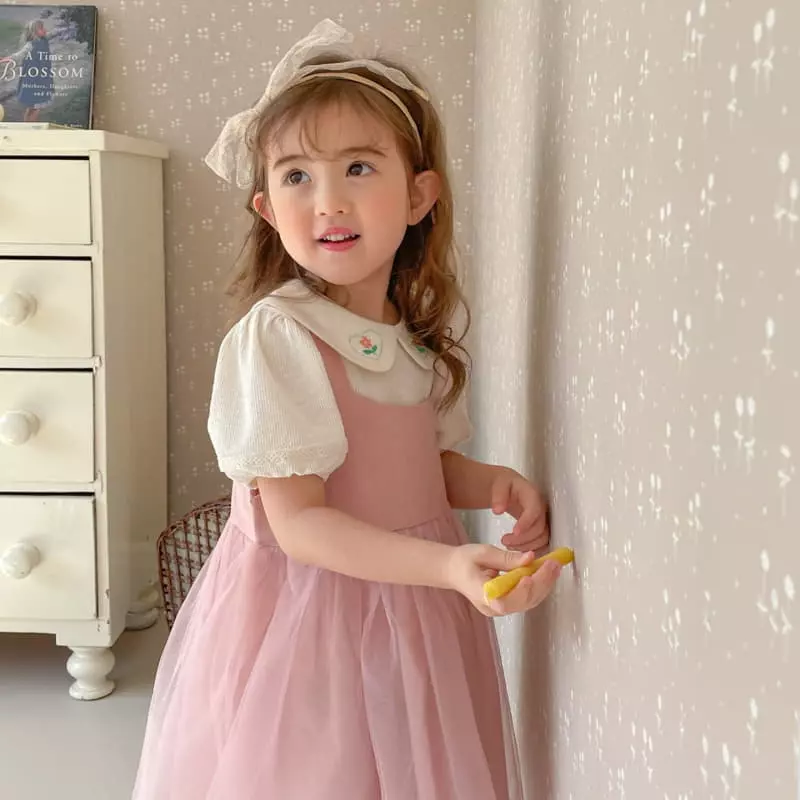 Momo Ann - Korean Children Fashion - #littlefashionista - Mesh String One-piece - 8