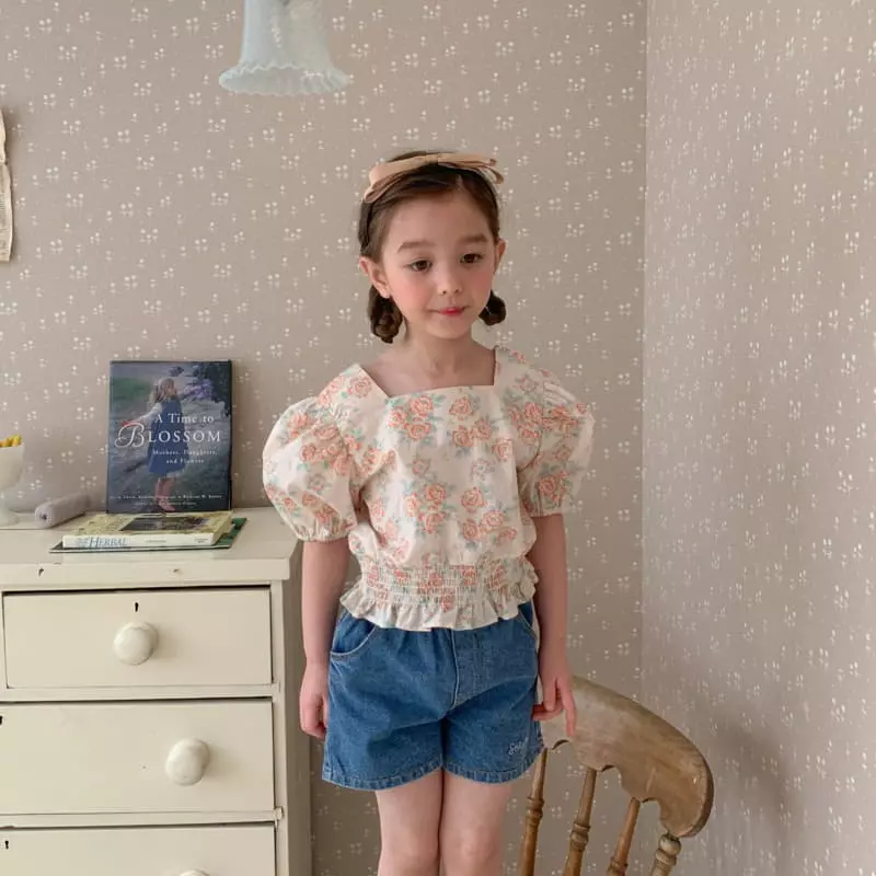 Momo Ann - Korean Children Fashion - #littlefashionista - Frill Denim Shorts - 8