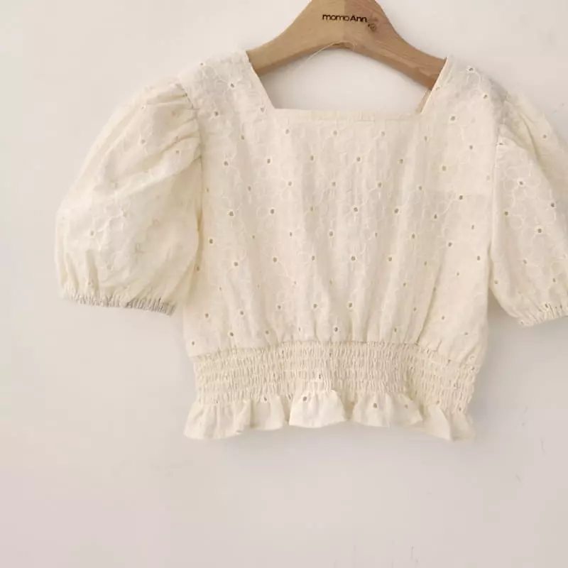 Momo Ann - Korean Children Fashion - #minifashionista - Smocked Blouse - 7