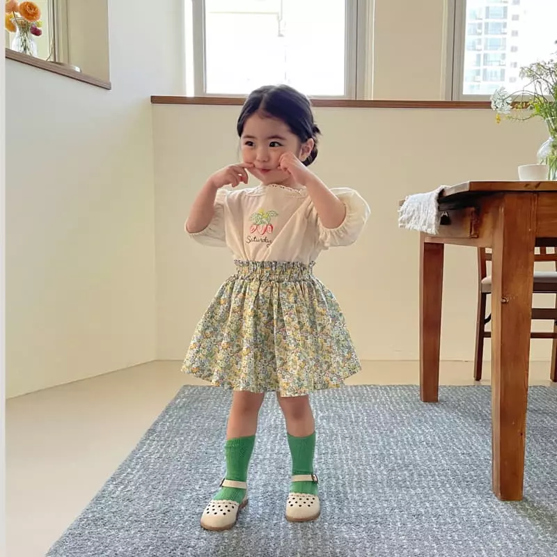 Momo Ann - Korean Children Fashion - #minifashionista - Berry Blouse - 2