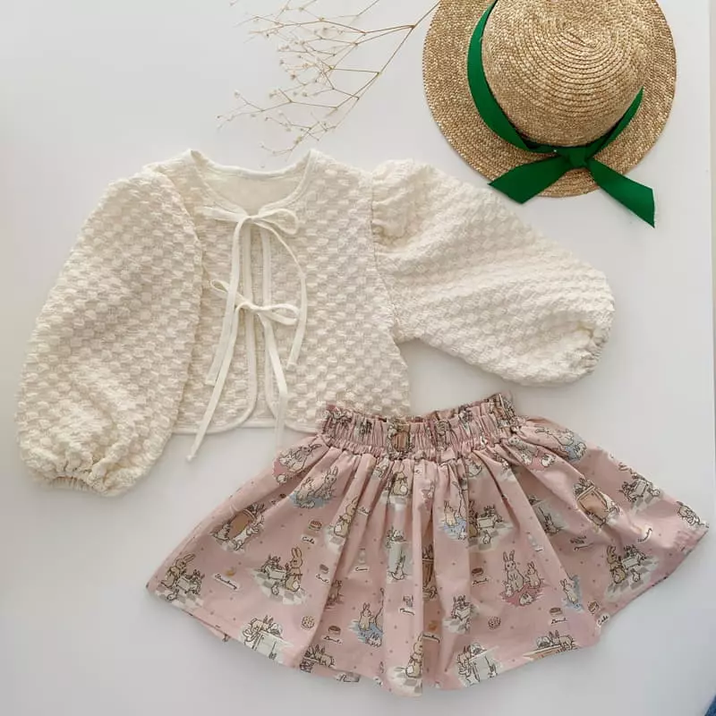 Momo Ann - Korean Children Fashion - #stylishchildhood - Embo Cardigan - 9