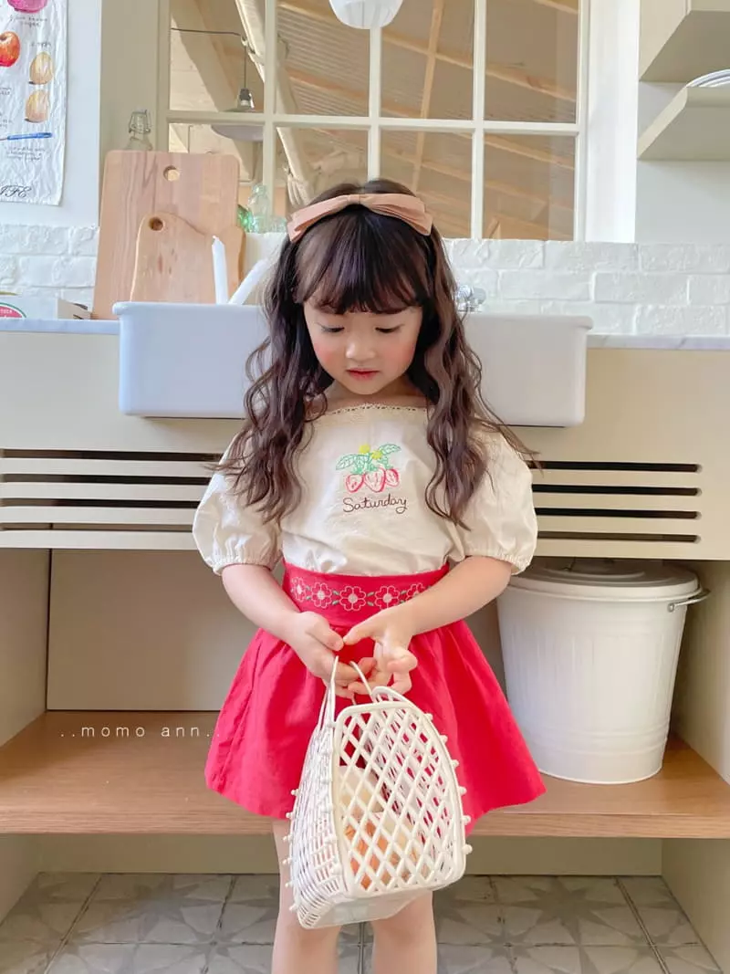 Momo Ann - Korean Children Fashion - #stylishchildhood - Berry Blouse - 6
