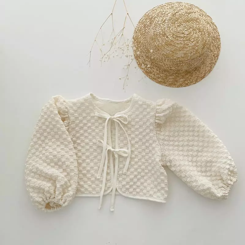 Momo Ann - Korean Children Fashion - #toddlerclothing - Embo Cardigan - 8
