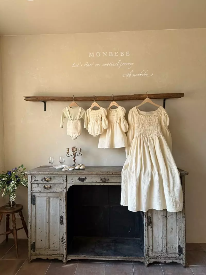 Monbebe - Korean Baby Fashion - #babyfashion - Honey Smocked Dungarees Pants - 7