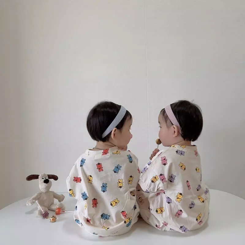 Moran - Korean Children Fashion - #childofig - Summer Hat Bear Top Bottom Set - 8