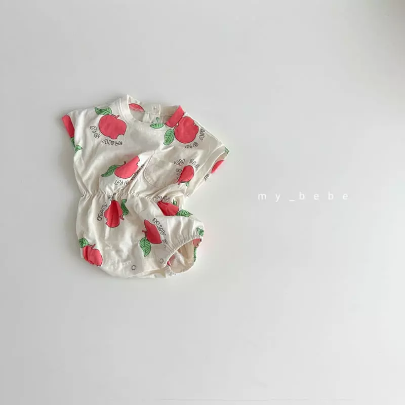 My Bebe - Korean Baby Fashion - #babyboutiqueclothing - Baby Fruit Banding Bodysuit - 9