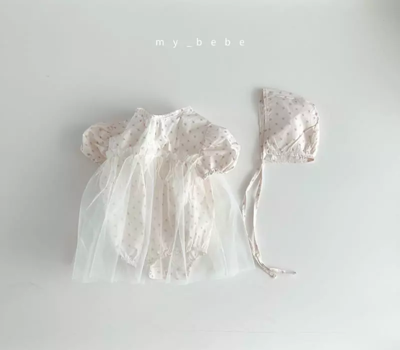 My Bebe - Korean Baby Fashion - #babyootd - Baby Sha Bodysuit Set - 12