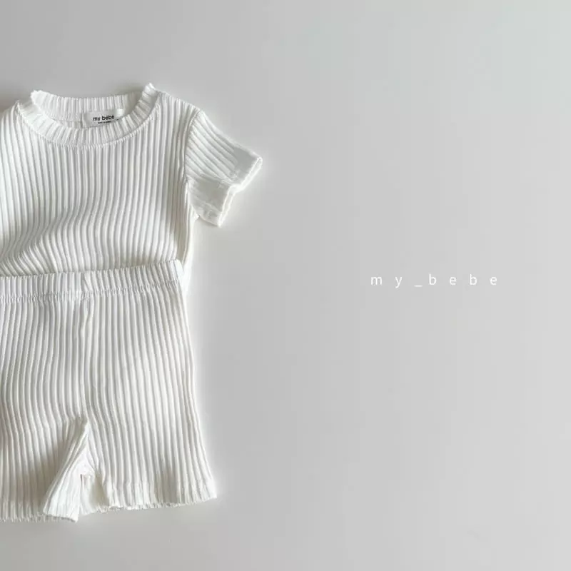My Bebe - Korean Children Fashion - #Kfashion4kids - Kid Rib Easywear - 6