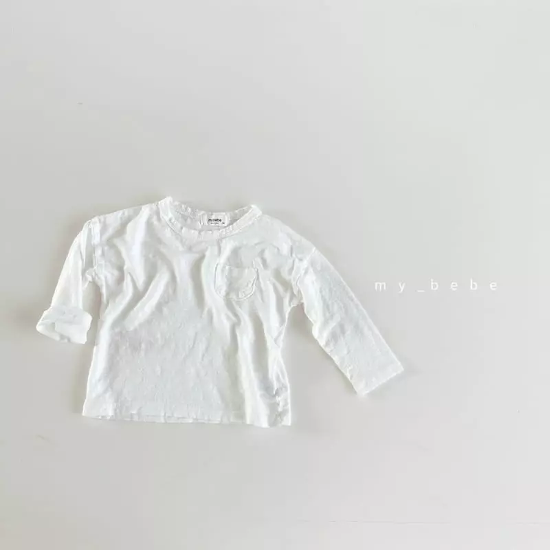My Bebe - Korean Children Fashion - #childofig - Kid Linen Pocket Tee - 3