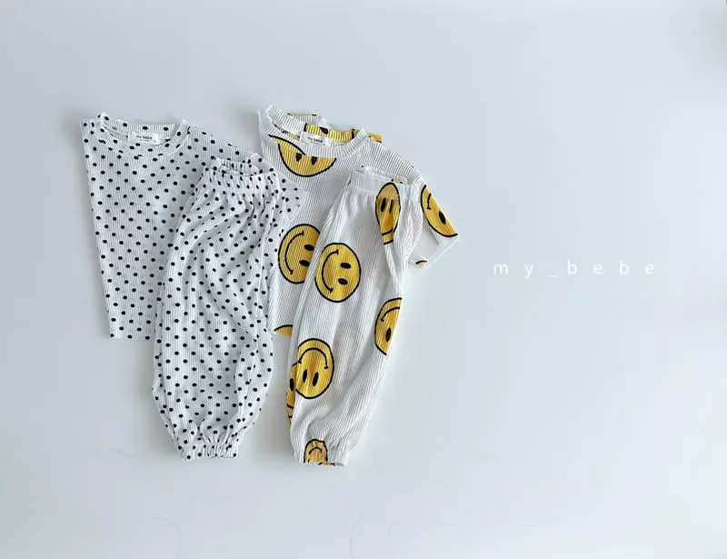 My Bebe - Korean Children Fashion - #designkidswear - Kid Pleats Top Bottom Set - 2