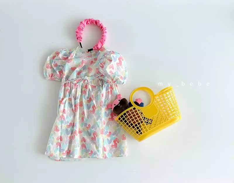 My Bebe - Korean Children Fashion - #designkidswear - Kid Happy One-piece - 12
