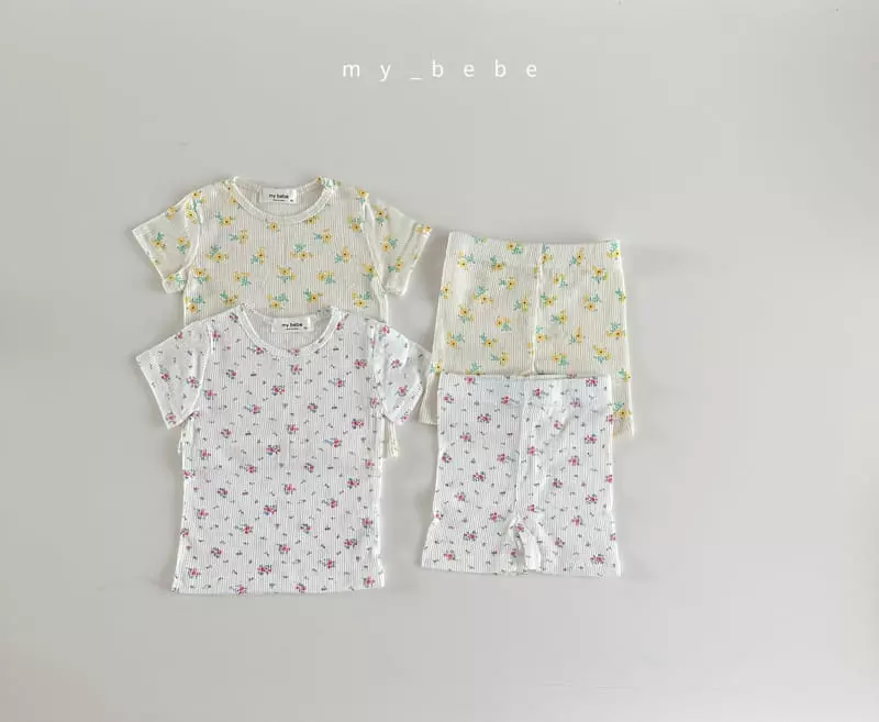 My Bebe - Korean Children Fashion - #discoveringself - Kid Small Flower Easywear - 2