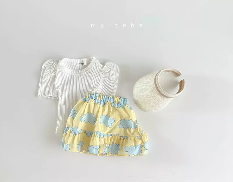 My Bebe - Korean Children Fashion - #fashionkids - Kid Rib Puff Tee - 9