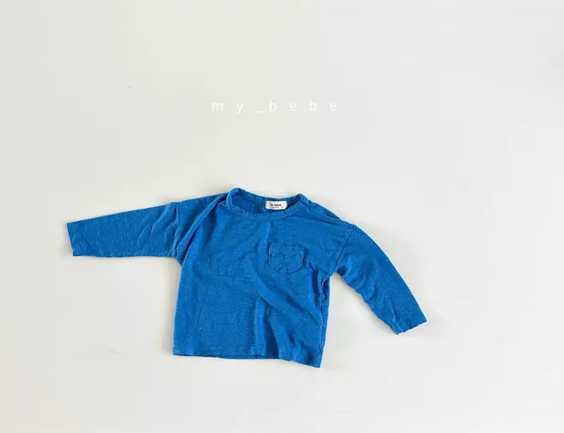 My Bebe - Korean Children Fashion - #fashionkids - Kid Linen Pocket Tee - 7