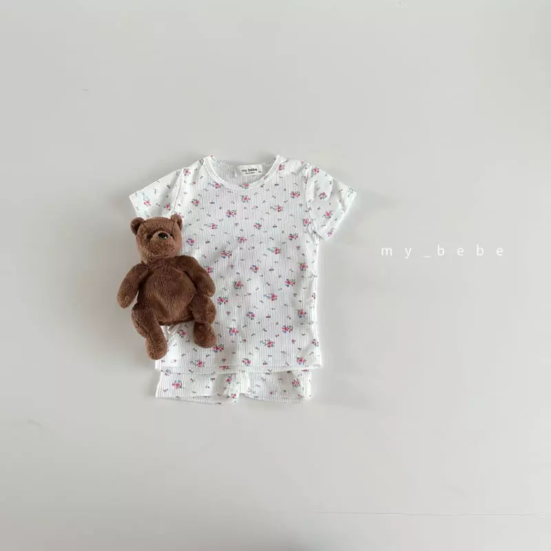 My Bebe - Korean Children Fashion - #kidsstore - Kid Small Flower Easywear - 5