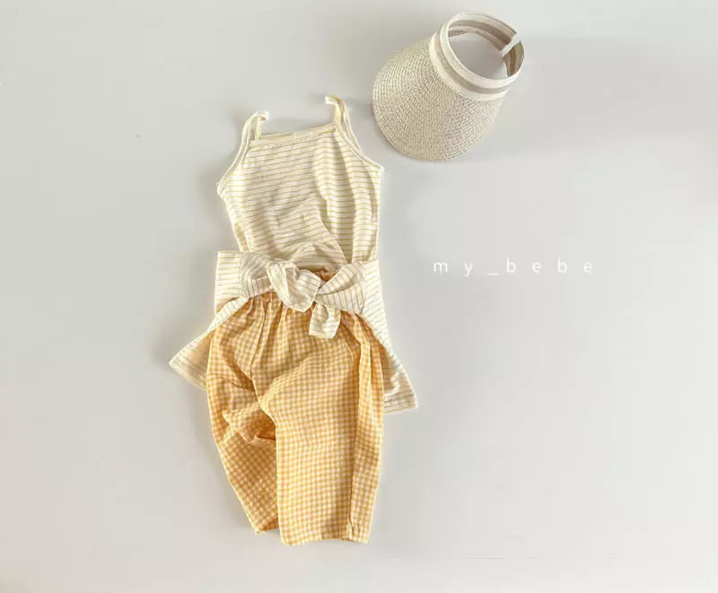 My Bebe - Korean Children Fashion - #kidsstore - Kid Linen Cardigan Set - 10
