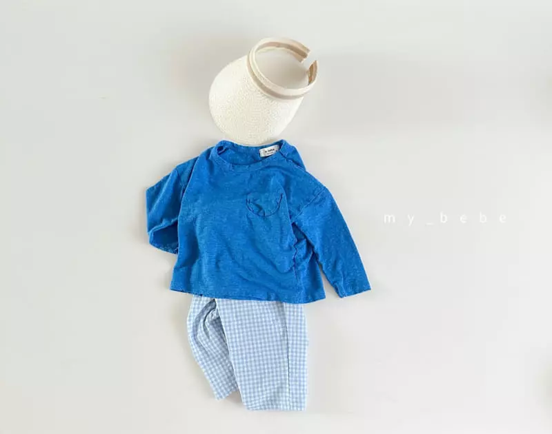 My Bebe - Korean Children Fashion - #kidsstore - Kid Linen Pocket Tee - 9
