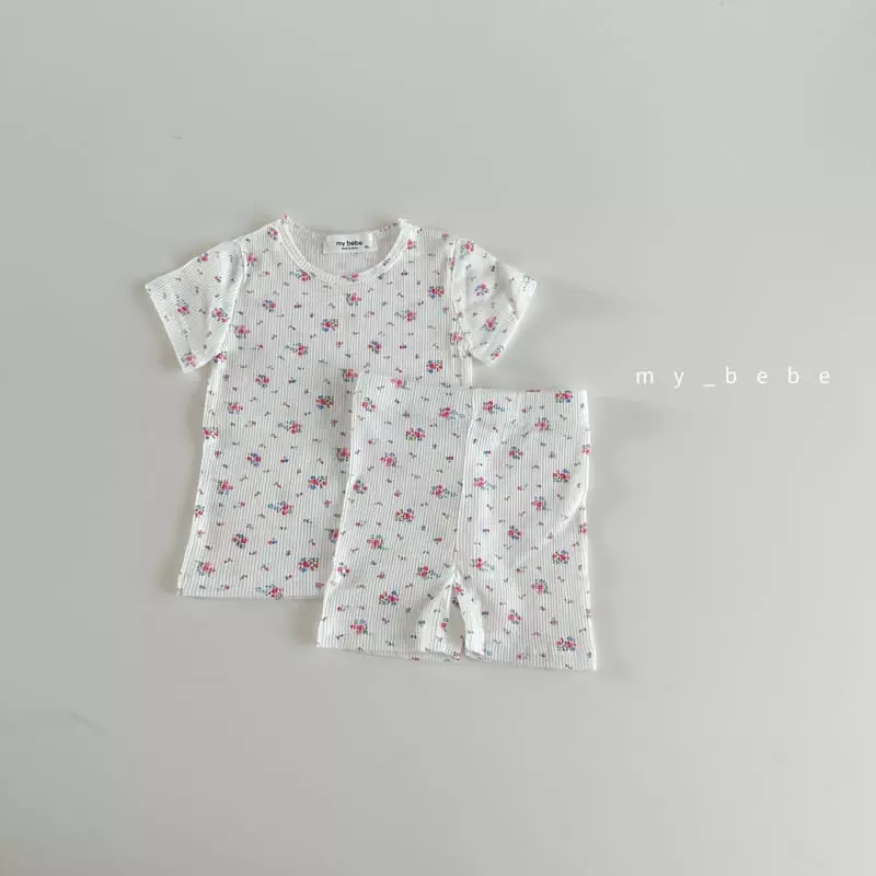 My Bebe - Korean Children Fashion - #kidzfashiontrend - Kid Small Flower Easywear - 6