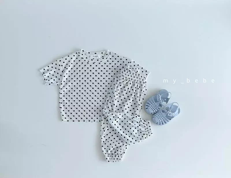 My Bebe - Korean Children Fashion - #littlefashionista - Kid Pleats Top Bottom Set - 9