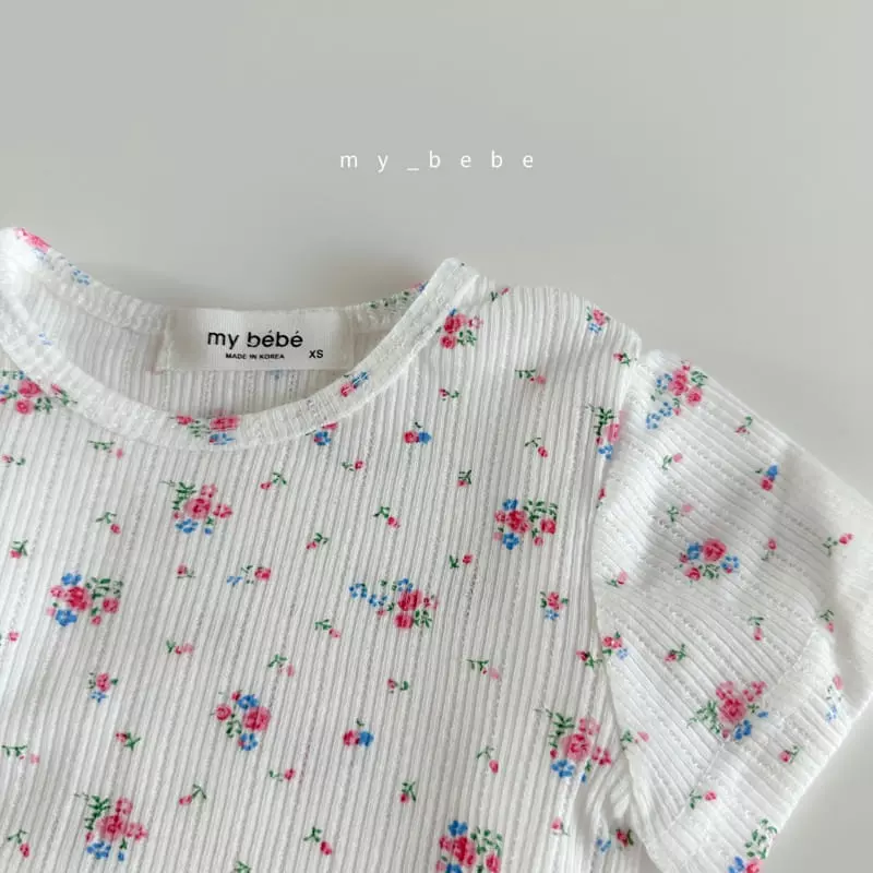 My Bebe - Korean Children Fashion - #magicofchildhood - Kid Small Flower Easywear - 9