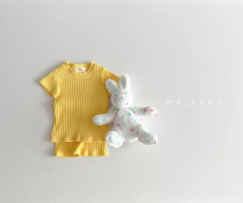 My Bebe - Korean Children Fashion - #magicofchildhood - Kid Rib Easywear - 8