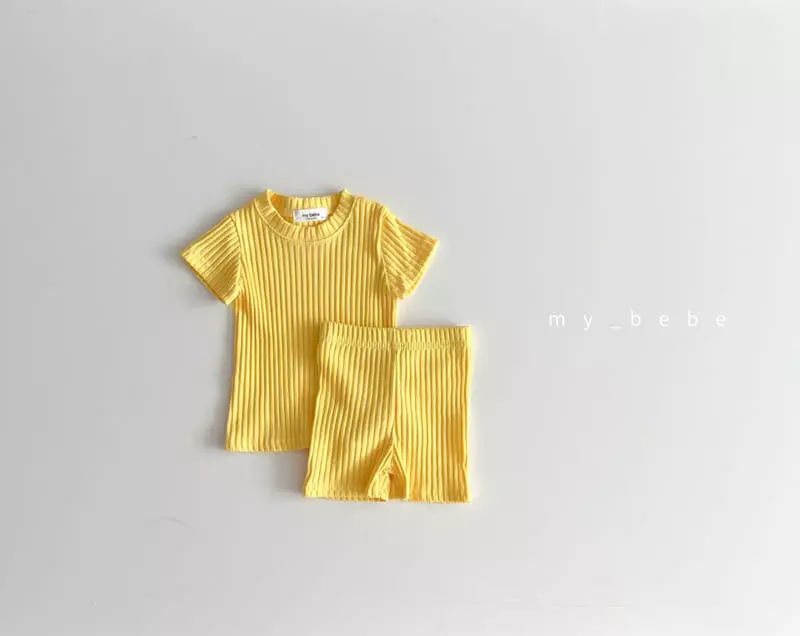 My Bebe - Korean Children Fashion - #minifashionista - Kid Rib Easywear - 9