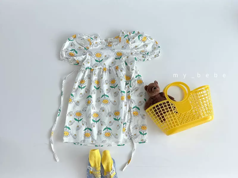 My Bebe - Korean Children Fashion - #minifashionista - Kid Happy One-piece - 5
