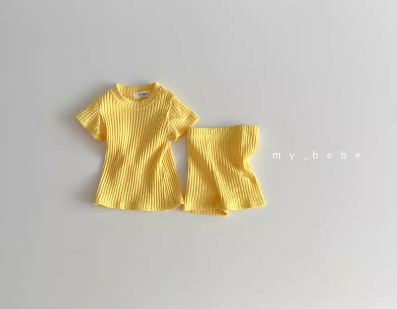 My Bebe - Korean Children Fashion - #prettylittlegirls - Kid Rib Easywear - 10